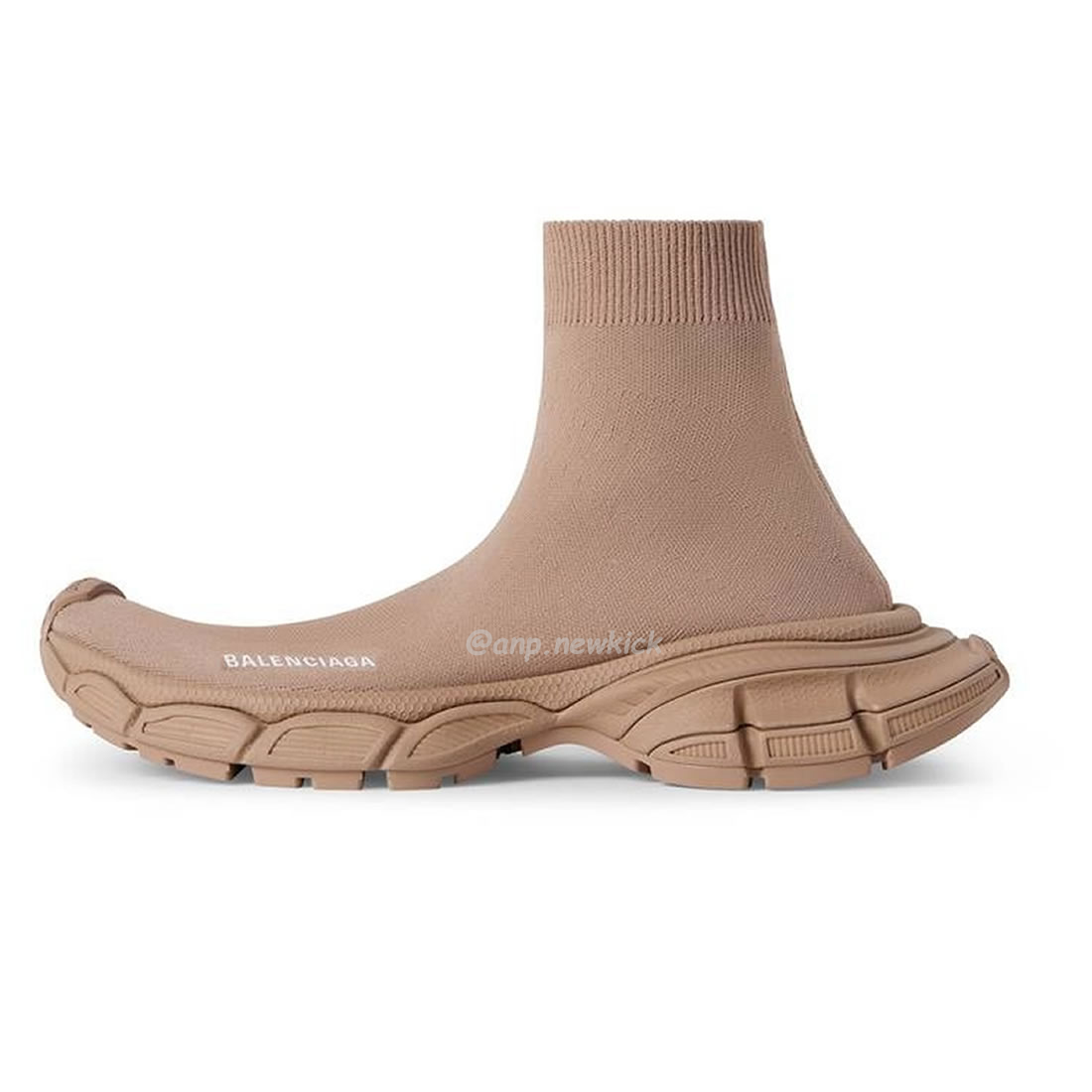 Balenciaga 3xl Sock Recycled Knit Sneakers Black White Fluo Yellow Beige (15) - newkick.org